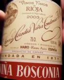 Lopez De Heredia Bosconia Reserva Rioja, Tempranillo 2013