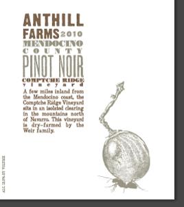 Anthill Farms - Pinot Noir Mendocino County Comptche Ridge Vineyard 2018