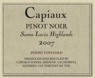 Capiaux - Pinot Noir Santa Lucia Highlands Pisoni Vineyard 2021
