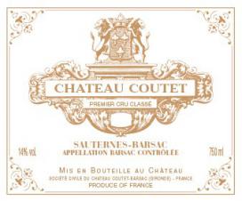 Chateau Coutet Sauternes Barsac Semillion/ Sauvignon Blanc 2009 (375ml)